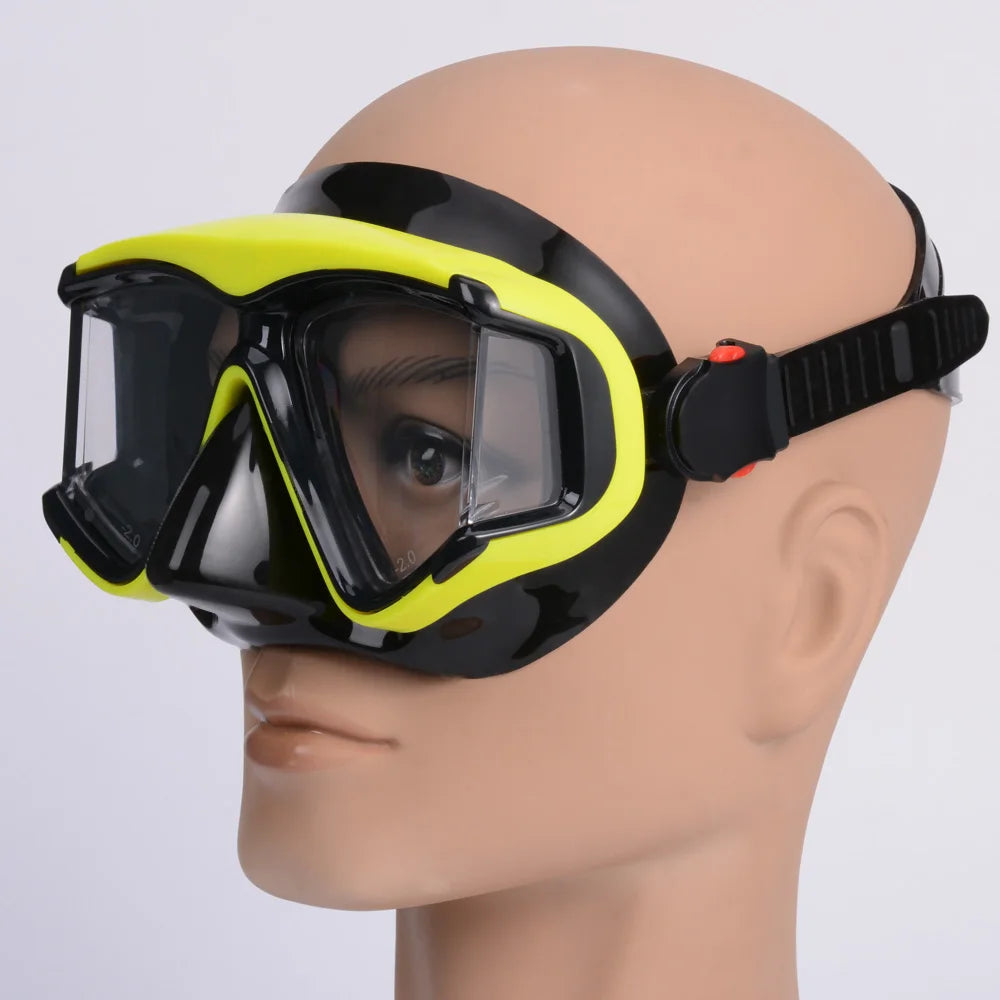 Optical Myopia Snorkel Diving Mask Swimming Goggles Nearsighted Short Sighted Gear Panoramic Wide View Adult Youth -1.0To-6.0