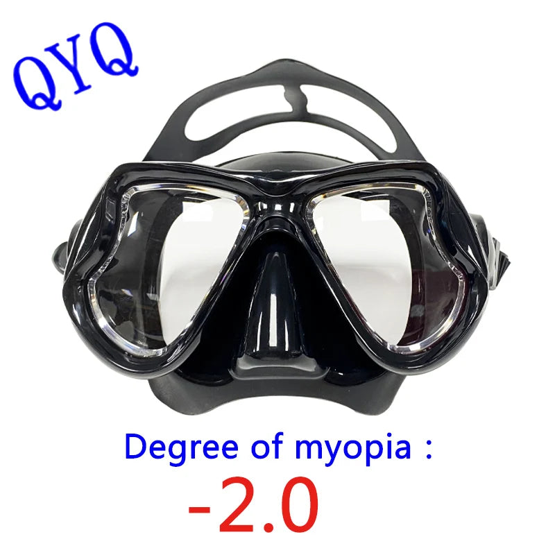 Myopia Diving Masks Snorkeling Set Nearsighted Swimming Goggle Short Sighted Nearsightedness -1.5 to -9.0