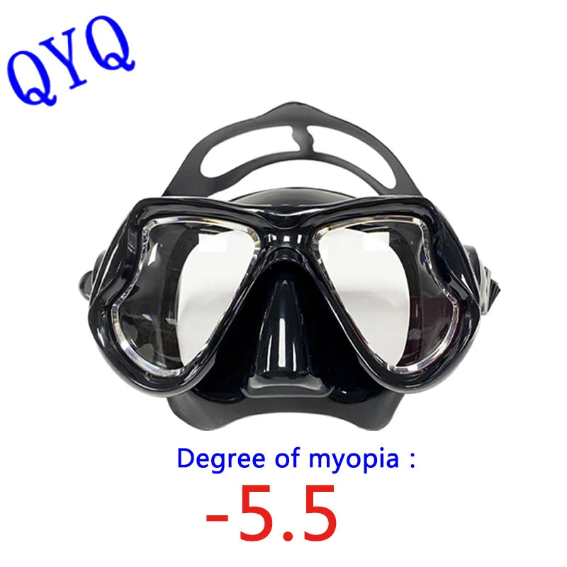 Myopia Diving Masks Snorkeling Set Nearsighted Swimming Goggle Short Sighted Nearsightedness -1.5 to -9.0
