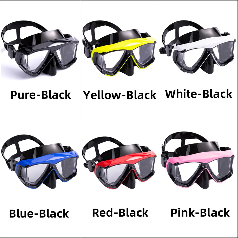 Optical Myopia Snorkel Diving Mask Swimming Goggles Nearsighted Short Sighted Gear Panoramic Wide View Adult Youth -1.0To-6.0