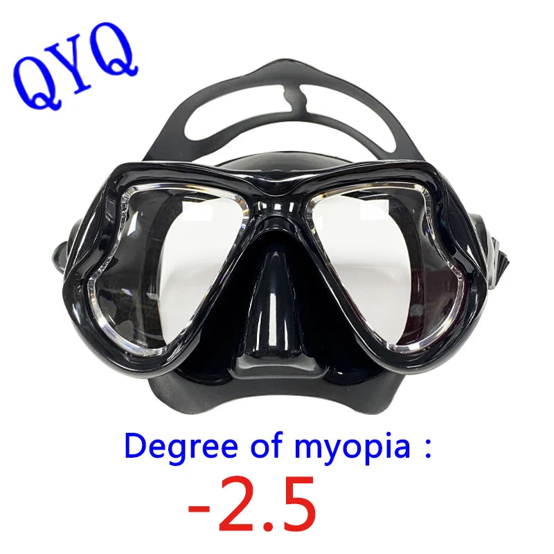 Myopia Diving Masks Snorkeling Set Nearsighted Swimming Goggle Short Sighted Nearsightedness -1.5 to -9.0